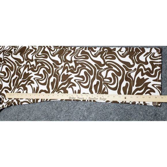 Rue21 Jeans Womens Plus 2X Brown White Denim Skate Straight Leg Wavy Stretch New - Picture 7 of 12